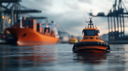 Smart Port with Autonomous Cargo Ships