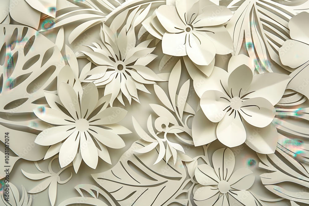 Poster intricate hand-cut paper mandala design showcasing detailed patterns and artistic craftsmanship with