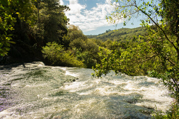 A view of Cascata do Moinho at Caracol Park in Canela, South of Brazil