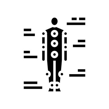 recommend clip art: human body outline acupuncture glyph icon vector. human body outline acupuncture sign. isolated symbol illustration