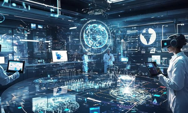 Scientists in VR Lab