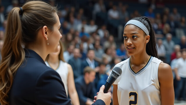 Pro Basketball Interview Post Game