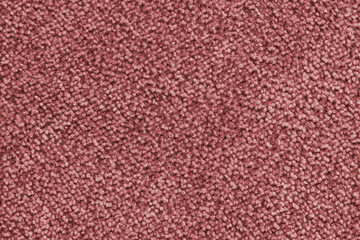 Plain red colored fabric texture, carpet, upholstery structure, textile background