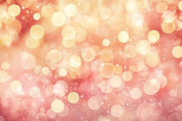 Soft pastel bokeh background illuminated with warm lights, creating a dreamy atmosphere for art and design projects