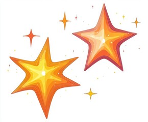 Obraz premium retro groovy funky flat sticker decoration 