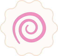 Fish Cake Narutomaki kamaboko food icon.