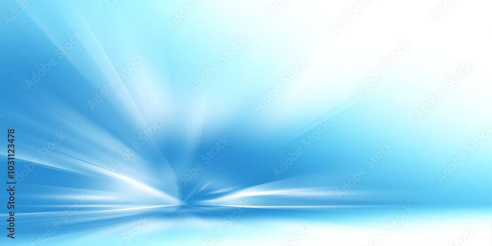Poster abstract futuristic background with glowing blue light effect. high speed. hi-tech. abstract technol