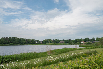 View of Lake of Ringe in Denmark