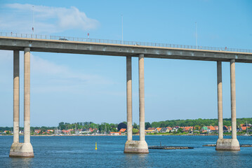 The beautiful view of Svendborgsund in Denmark