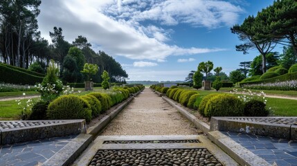 The American cemetery and memorial for the D-Day fallen. Colleville Sur Mer, Normandie, France.