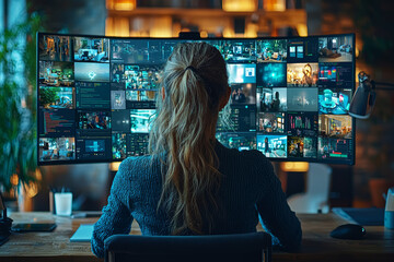 A remote team collaborating on a project using cloud-based software, emphasizing how technology supports real-time teamwork. Concept of collaboration.