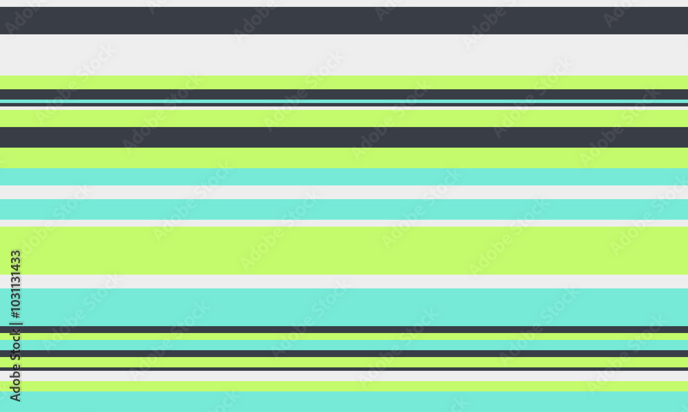 Aufkleber geometric stripes seamless vector pattern with horizontal lines in varied colours, creating an abstr