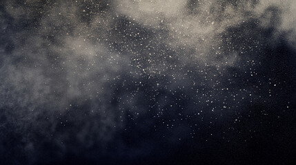 grey fog in black background grainy gradient noise texture poster banner backdrop abstract design, power point background 