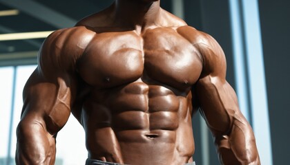 Fototapeta premium muscular male torso