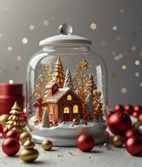 Obraz premium christmas decoration on the table