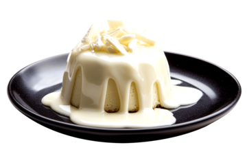 Chocolate Lava Cake with White Chocolate Drizzle