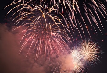 Fireworks in the night sky