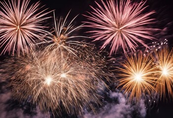 Fireworks in the night sky