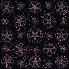 Sigil of Baphomet, pattern, background