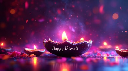 Happy diwali text