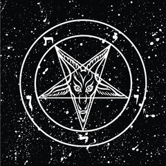 Sigil of Baphomet, pattern, background
