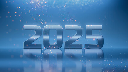 New year 2025 text background