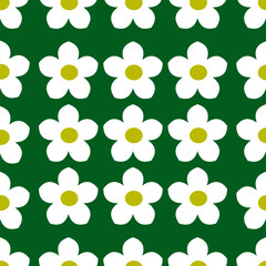 seamless pattern with daisies
