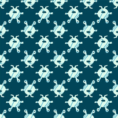 Fototapeta premium seamless pattern with skulls