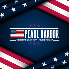 National Pearl Harbor Remembrance Day December 7 background Vector Illustration 