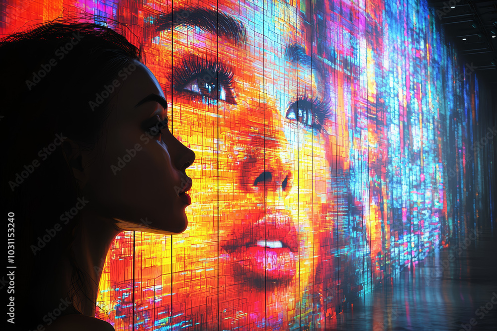 Poster an ai-generated art exhibit, sparking debates about the role of creativity and intellectual property
