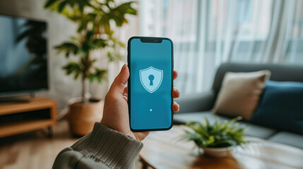 Verification code on smart phone screen for identity identification for online banking. cyber security technology. Two-step authentication app and verification security concept. 