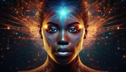 portrait of a person with a mask