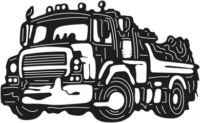 vector illustration of a truck