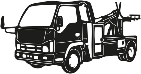 truck isolated on white background