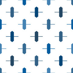 Obraz premium Modern minimalist abstract background. Seamless pattern with bright crosses. Repeated pluses motif. Simple geometric ornament. Kids wallpaper. Digital paper, textile print, page fill. Vector