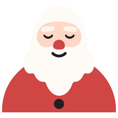 Santa Claus Cartoon Character with Facial Expressions