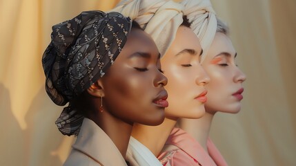 people of different ages and ethnicities posing for a photo in an artistic way