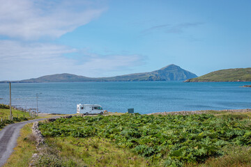 Corraun, Ireland - June 29 2024 "Wild Atlantic Way road in west Ireland"