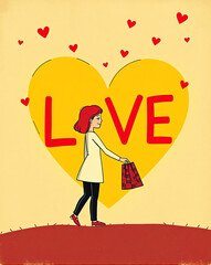 love poster illustration