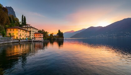 Fototapeta premium Peaceful lake at sunset