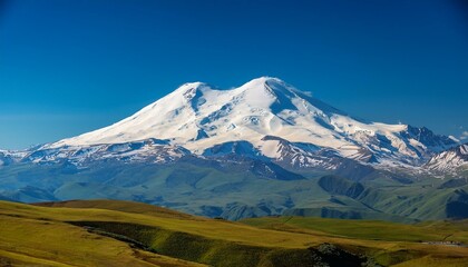 Fototapeta premium Snow-capped mountain peak