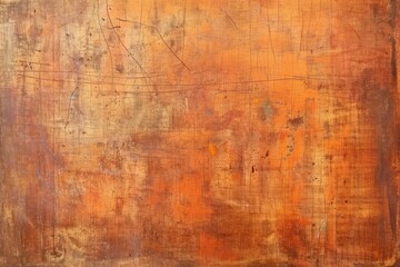 Fototapeta premium Photo of Bright orange metal wall. Background texture for backdrops or mapping