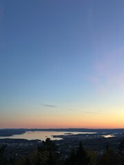 sunset in the mountains