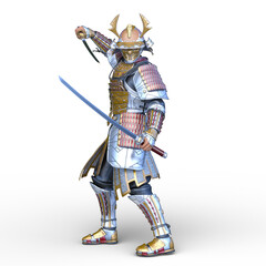 武将　3DCGレンダリング