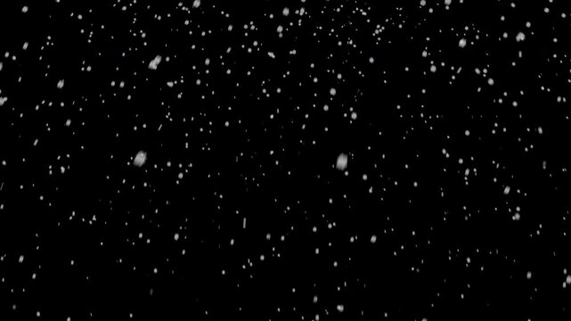 snow on winter animation overlay