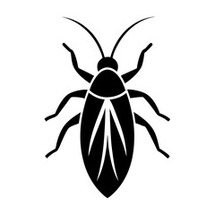 Cockroach vector silhouette