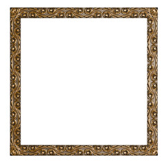Golden & Wooden Carved Molding – Elegant Victorian Frame for Interiors