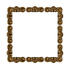 Golden & Wooden Baroque Detail – Classic Carved Ornament for Interiors