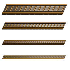 Victorian Gold & Wood Molding – High-Detail Decorative Trim