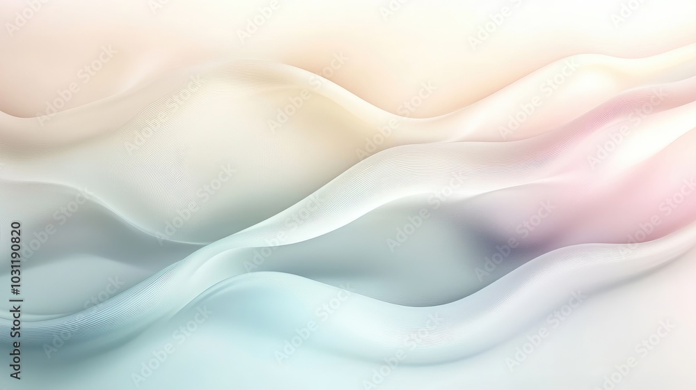 Poster a simple and elegant background featuring light gradients of pastel colors, creating a calm and beau